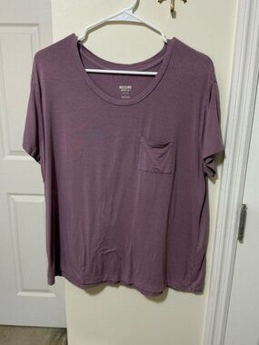 Mossimo Supply Co Purple Relaxed Boxy T-Shirt
